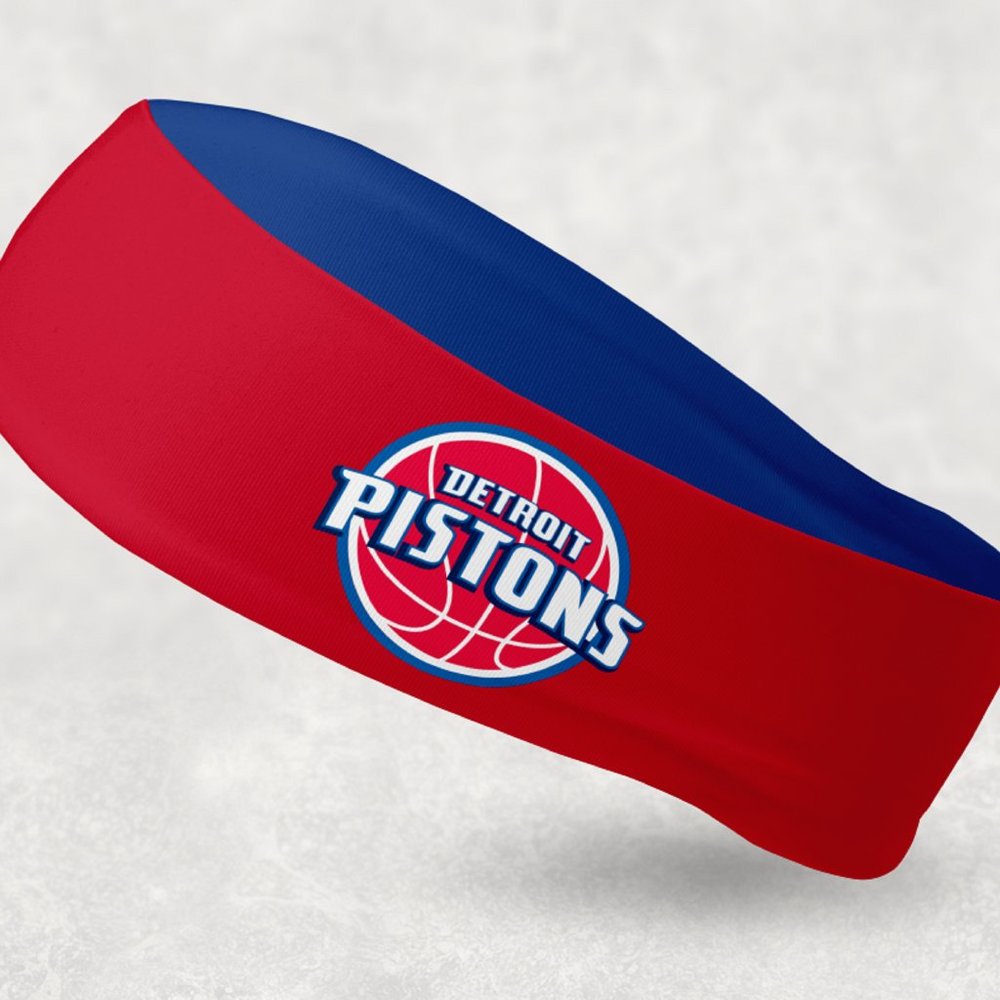 2 Pack - NEW - Reversible Detroit Pistons Headband